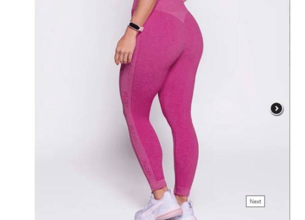 Legging Canelada Selene Sem Costura, Cor Rosa