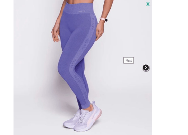 Legging Canelada Selene Sem Costura, Cor Roxo